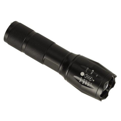 Latarka taktyczna wojskowa 800 lumenów LED ZOOM mocna USB akumulator Latarka taktyczna wojskowa 800 lumenów LED ZOOM mocna USB akumulator