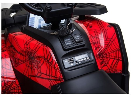 Quad na Akumulator XMX607 Czerwony Lakier Spider Quad na Akumulator XMX607 Czerwony Lakier Spider