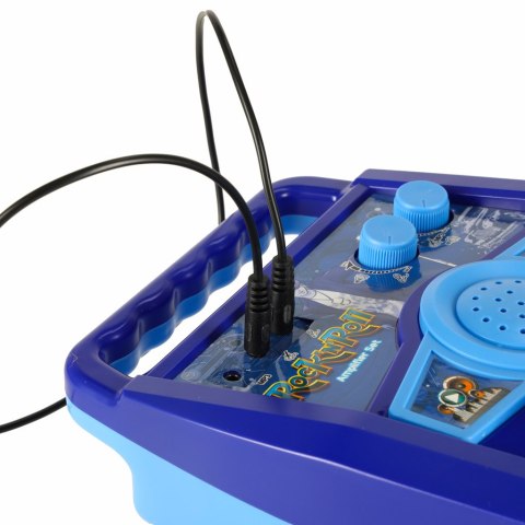 Gitara elektryczna rockowa z głośnikiem mikrofonem dla dzieci niebieska Gitara elektryczna rockowa z głośnikiem mikrofonem dla dzieci niebieska