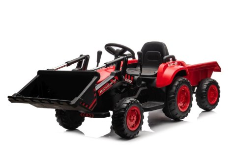 Traktor Na Akumulator Z łyżką BW-X002A Czerwony Traktor Na Akumulator Z łyżką BW-X002A Czerwony