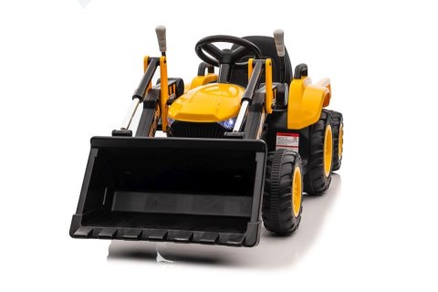 Traktor Na Akumulator Z łyżką BW-X002A Żółty Traktor Na Akumulator Z łyżką BW-X002A Żółty