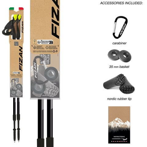 Kije Nordic Walking FIZAN SPEED żółte Kije Nordic Walking FIZAN SPEED żółte
