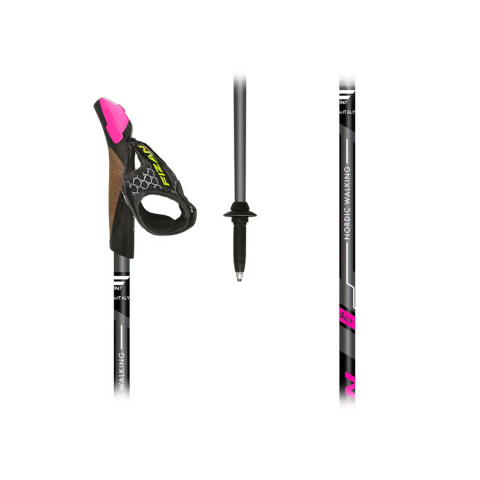 Kije Nordic Walking FIZAN RUNNER Różowe - 40% Carbonu Kije Nordic Walking FIZAN RUNNER Różowe - 40% Carbonu