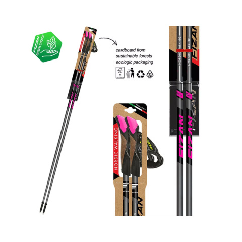 Kije Nordic Walking FIZAN RUNNER Różowe - 40% Carbonu Kije Nordic Walking FIZAN RUNNER Różowe - 40% Carbonu