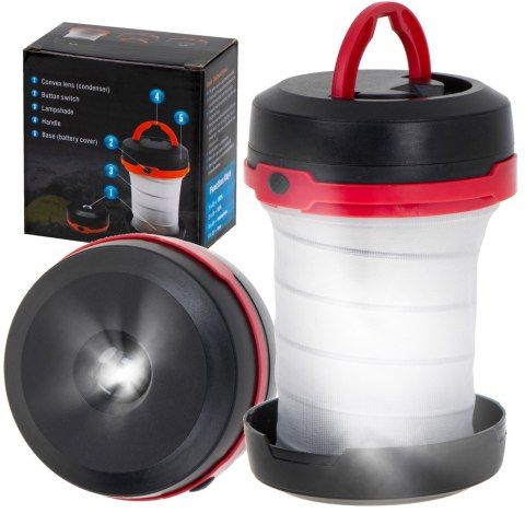 Lampa kempingowa turystyczna biwakowa latarka na baterie 2w1 3tryby Lampa kempingowa turystyczna biwakowa latarka na baterie 2w1 3tryby