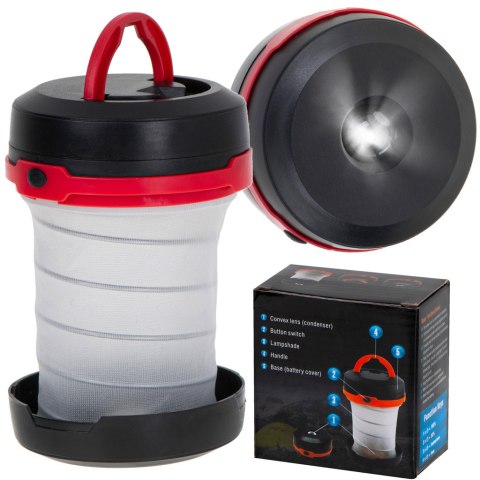 Lampa kempingowa turystyczna biwakowa latarka na baterie 2w1 3tryby Lampa kempingowa turystyczna biwakowa latarka na baterie 2w1 3tryby