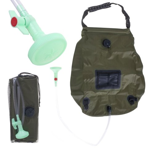 Prysznic turystyczny solarny polowy kempingowy 20L XXL z termometrem Prysznic turystyczny solarny polowy kempingowy 20L XXL z termometrem